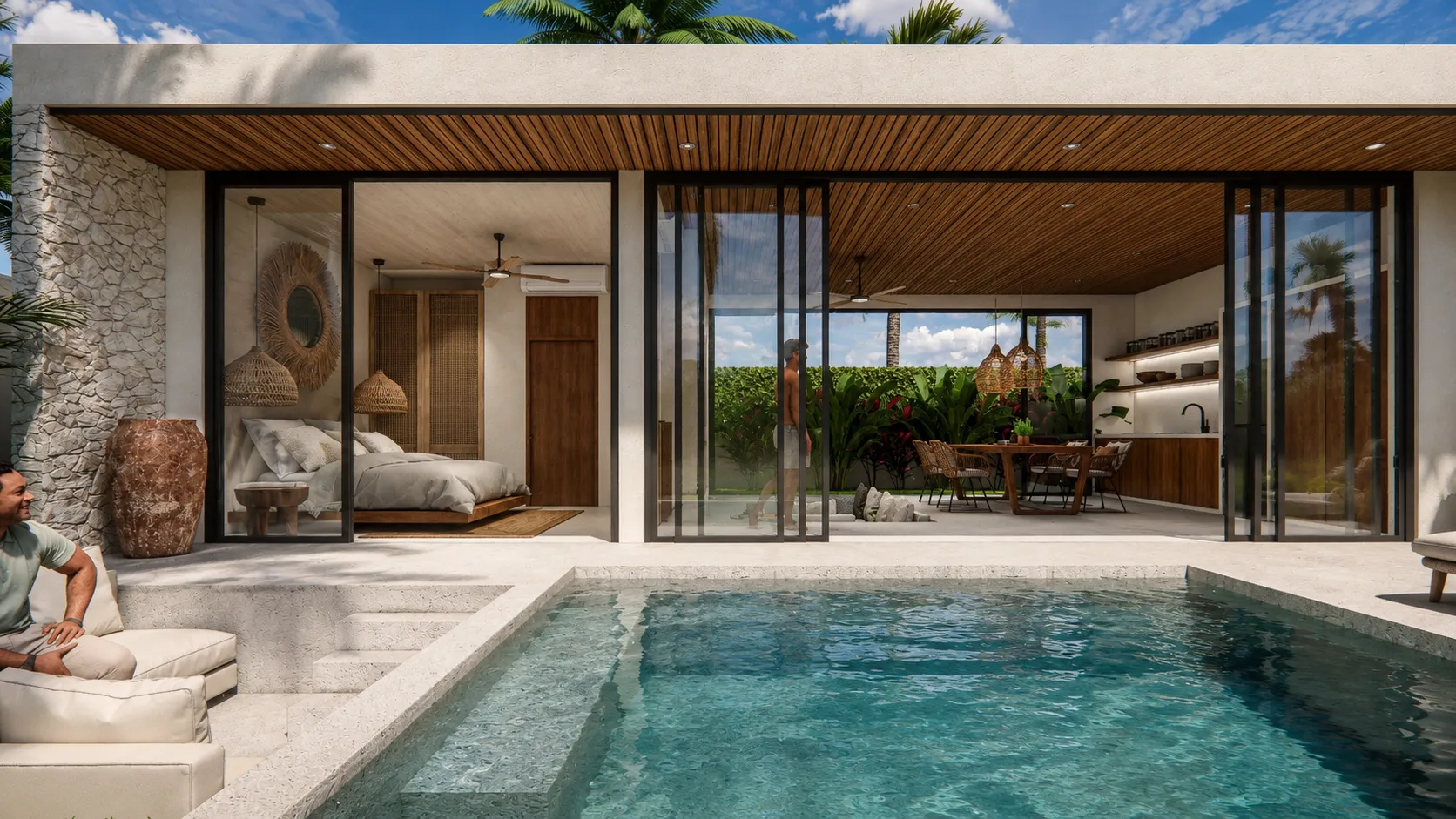 Villa mit 1 Schlafzimmer — Typ A — 3