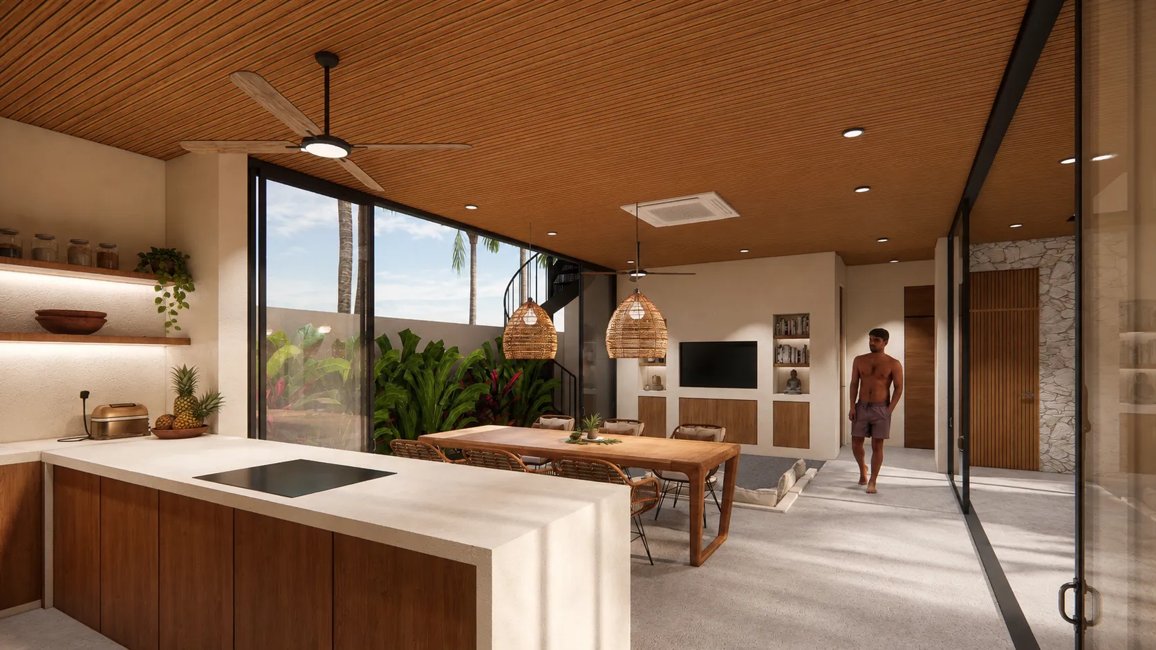 Villa mit 3 Schlafzimmern — Dachterrasse, Meerblick — 4