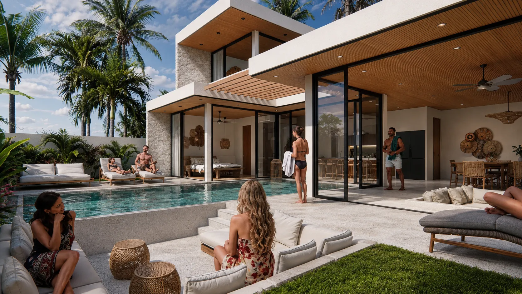 Villa mit 4 Schlafzimmern — Meerblick — 1